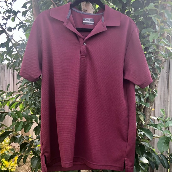 Ben Hogan Performance Men’s Polo Shirt Burgundy Sz. M - Picture 1 of 9